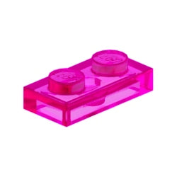 3023-113プレート1×2トランスダークピンク