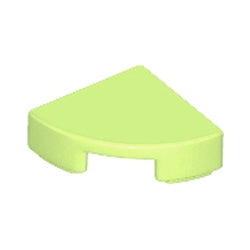 25269-326タイル1×1丸-1/4イエローウイッシュグリーン