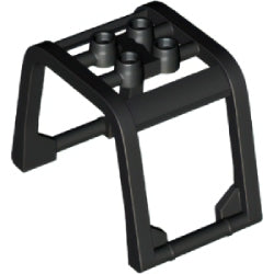 64450-026ウインドスクリーン6×4×3-1/3丸檻ブラック