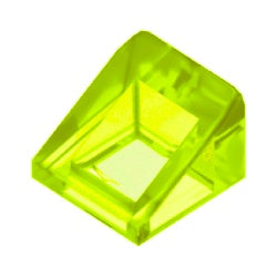 50746-049スロープ31度1×1×2/3トランスネオングリーン