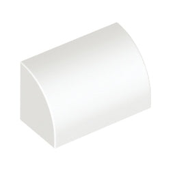 37352-001曲面ブロック1×2×1ホワイト