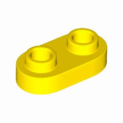 35480-024プレート1×2丸貫通2スタッドイエロー