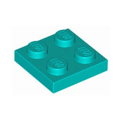 3022-107プレート2×2ダークターコイズ