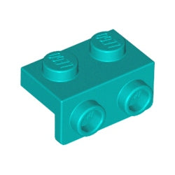 99781-107ブラケット1×2-1×2ダークターコイズ