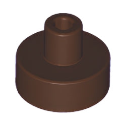 20482-308タイル1×1丸ピン付きダークブラウン