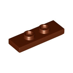 34103-192プレート1×3中央2スタッドレディシュブラウン