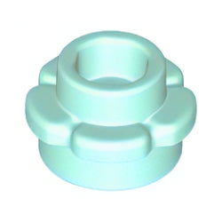 24866-323プレート1×1フラワーエッジライトアクア