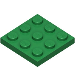 11212-028プレート3×3グリーン