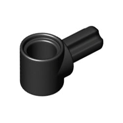 22961-026テクニックピンコネクター1L車軸付きブラック