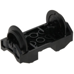 トレインホイールホルダーと車輪セット(ピンタイプ金属棒無し) ブラック