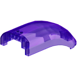 16477-126曲面ウインドスクリーン16×8×6(ペグ穴3個)トランスパープル