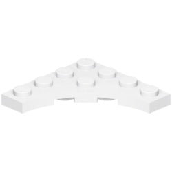 35044-001プレート4×4コーナーカットアウトホワイト