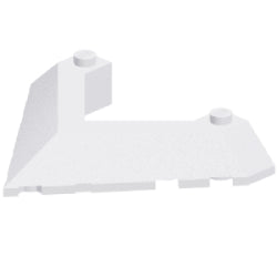 22390-001ウェッジ6×8ポインテッドカットアウトホワイト