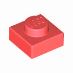 3024-353プレート1×1コーラル