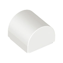 49307-001曲面ブロック1×1 2/3スタッド無ホワイト