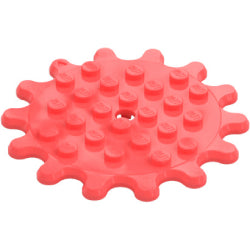 35446-353プレート6×6丸ギア14歯コーラル