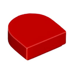 24246-021タイル1×1半円付きレッド
