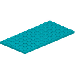 3028-107プレート6×12ダークターコイズ