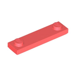 92593-353プレート1×4両端に2スタッドコーラル