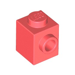 87087-353ブロック1×1-1方向スタッド有コーラル