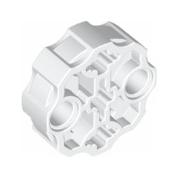 98585-001ヒーローファクトリーウェポンバレル-ペグ穴2個3車軸穴ホワイト