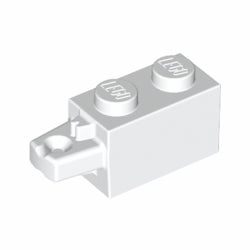 30541-001ヒンジブロック1×2ロック端に水平指1本ホワイト