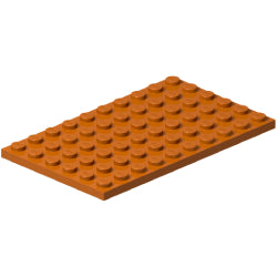 3033-038プレート6×10ダークオレンジ