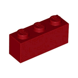 3622-154ブロック1×3ダークレッド