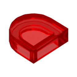 24246-041タイル1×1半円付きトランスレッド