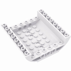 54091-001逆曲面スロープ8×8×2ダブルホワイト