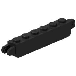 53914-026ヒンジブロック1×6ロック端に指1本/指2本ブラック(新型)