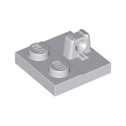 ヒンジプレート2×2ロック上部に指1本 ライトブルーイッシュグレイ