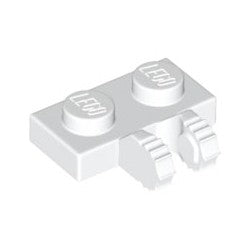 50340-001ヒンジプレート1×2ロック側面に指2本(新型)ホワイト