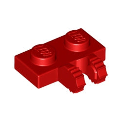 50340-021ヒンジプレート1×2ロック側面に指2本レッド(新型)