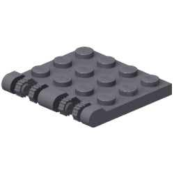 50337-199ヒンジプレート3×4ロック側面に指2本(新型)ダークブルーイッシュグレイ