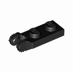 54657-026ヒンジプレート1×2ロック端に指2本ブラック(新型)