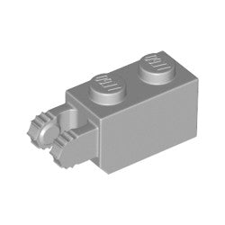 54671-194ヒンジブリック1×2ロック端に指2本ライトブルーイッシュグレイ(新型)