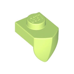 15070-326プレート1×1垂直牙付イエローウイッシュグリーン