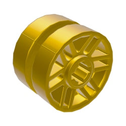 11208-297ホイール長径14ミリD×幅9.9(中央溝有)パールゴールド