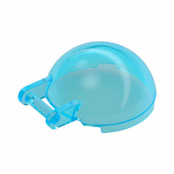 18990-042半球ウインドスクリーン4×4×1 2/3-取っ手付トランスライトブルー