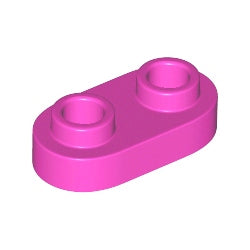 35480-221プレート1×2丸貫通2スタッドダークピンク