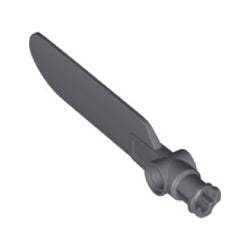 99012-199テクニックローダーブレード-ペグ穴と車軸穴有ダークブルーイッシュグレイ