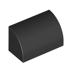 37352-026曲面ブロック1×2×1ブラック