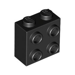 22885-026ブロック1×2×1-2/3片側面にスタッド有ブラック