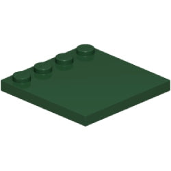 6179-141特殊タイル4×4端にスタッド有ダークグリーン