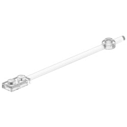 42445-040バー1×12-端に1×2プレート付トランスクリア