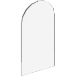 65066-040アーチ型ドアガラス1×6×7トランスクリア