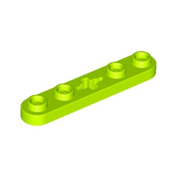 32124-119テクニックプレート1×5車軸穴と4スタッドライム