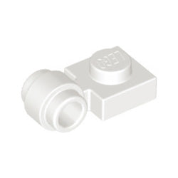 4081b-001プレート1×1側面にクリップ付ホワイト