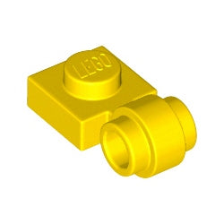 4081b-024プレート1×1側面にクリップ付イエロー